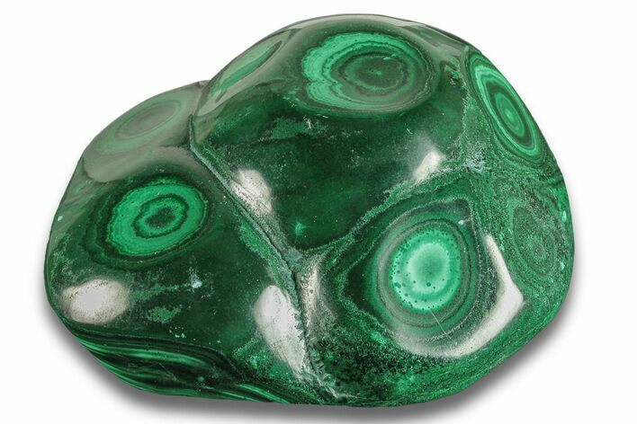 Polished Malachite Specimen - Great Eyes! #255249